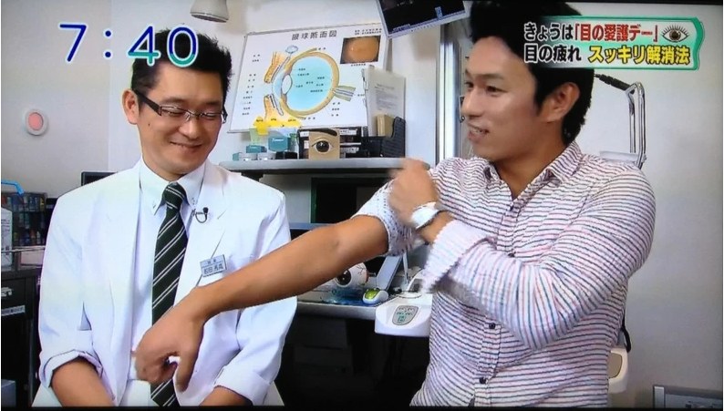 「おはよう朝日です」（朝日放送 6ch）出演時のスナップ写真（平成24年10月放送）